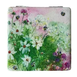 Alex Clark Vegan Leather Compact Mirror - Bees In Summer
