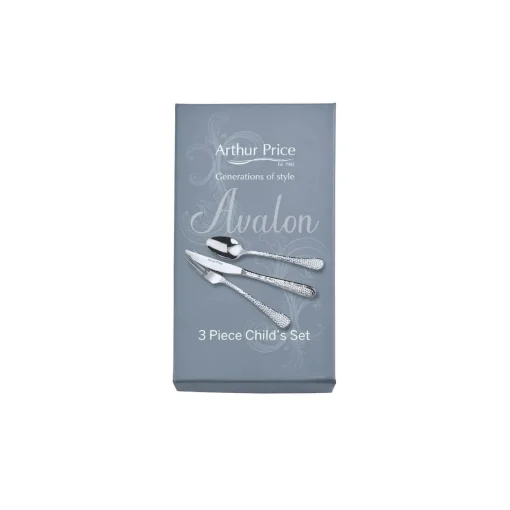Arthur Price Avalon Childrens Stainless Steel Cutlery Set - 3-Piece