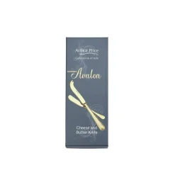 Arthur Price Champagne Avalon Stainless Steel Cheese & Butter Knife Set