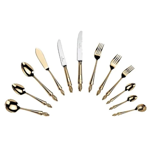 Arthur Price Clive Christian Empire Flame All Gold Dessert Fork