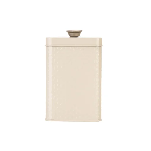 Artisan Street Embossed Storage Canister - Cream
