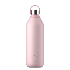Chilly's Series 2 1 Litre Reusable Water Bottle & 50cl Coffee Cup Set - Blush Pink