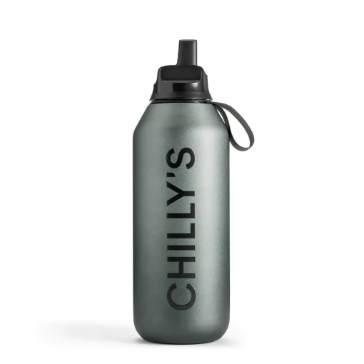 Chilly's Series 2 500ml Flip Reusable Water Bottle - Ombre Slate