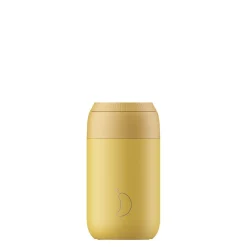 Chilly's Series 2 500ml Hydration Reusable Water Bottle & 34cl Coffee Cup Set - Pollen Yellow