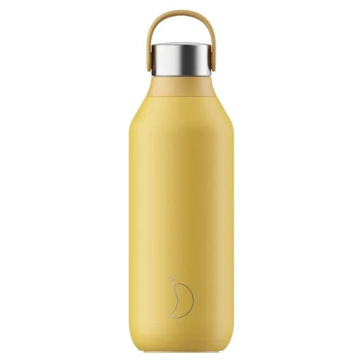 Chilly's Series 2 500ml Reusable Water Bottle - Pollen Yellow