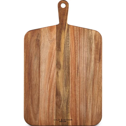 Cole & Mason Barkway Acacia Wood Cutting Board with Handle - Large