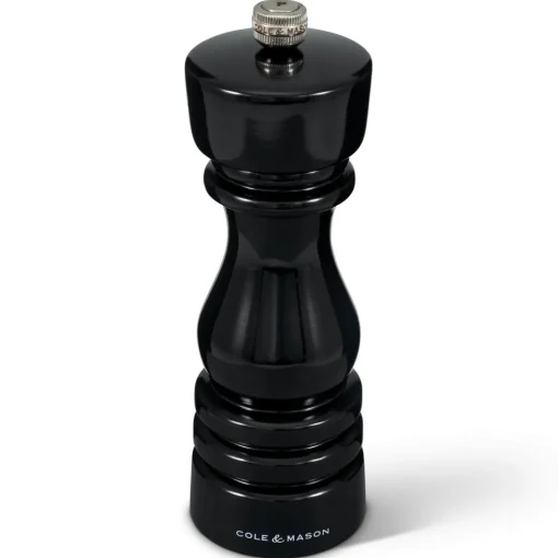 Cole & Mason London 18cm Beech Wood Pepper Mill - Gloss Black