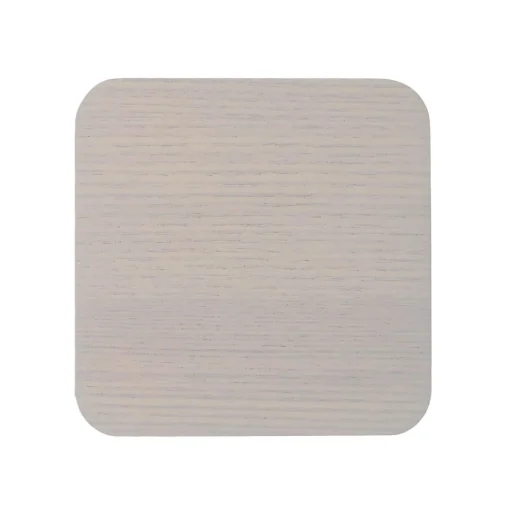 Creative Tops Naturals 4 Piece Square Coaster Set - Grey Veneer