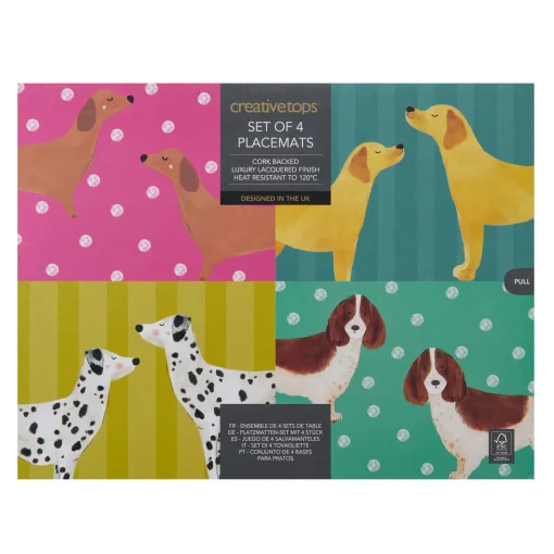 Creative Tops Set Of 4 Placemats - Dogs