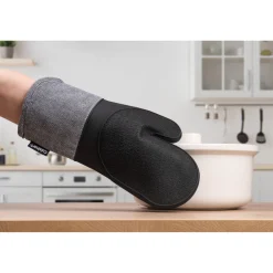Cuisinart Silicone Oven Mitt - Herringbone Charcoal
