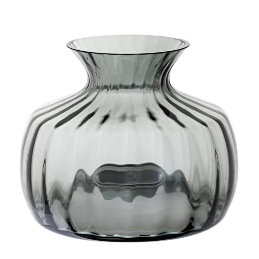 Dartington Handmade Cushion Medium Vase - Smoke