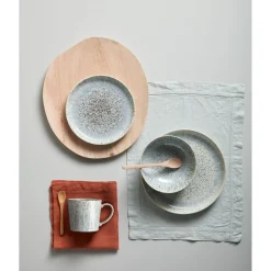 Denby Halo Speckle Medium Coupe Plate - 21cm