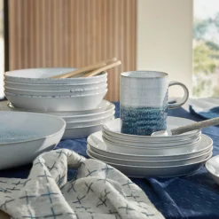 Denby Kiln 410ml Ridged Mug - Blue