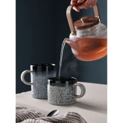Denby Stoneware 295ml Small Ridged Mug - Halo