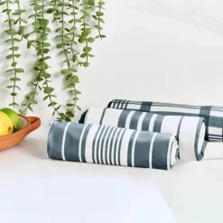 Dexam Love Colour Set of 3 Extra Large Tea Towels - Ink Blue