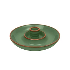 Dexam Sintra Glazed Terracotta Olive Dish - Green