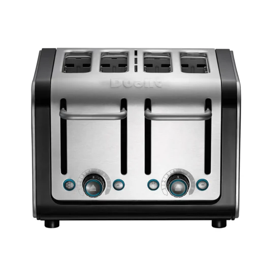 Dualit Architect 46505 4 Slot Toaster - Black & Brushed Stainless Steel