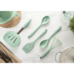 Fusion Twist Silicone Slotted Turner - Mint