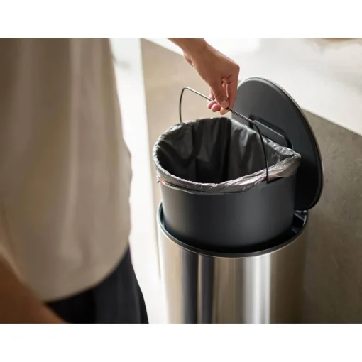 Joseph Joseph Arc 30 Litre Easy-Push Pedal Bin - Stainless Steel