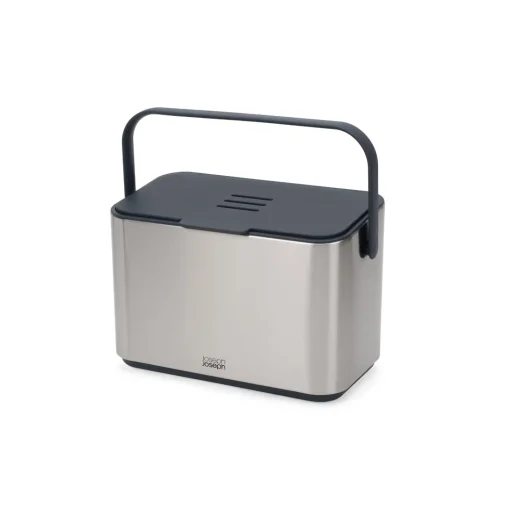 Joseph Joseph Collect 4-Litre Food Waste Caddy - Stainless Steel
