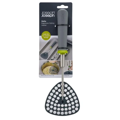 Joseph Joseph Delta Folding Potato Masher - Green / Grey