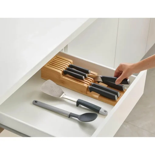 Joseph Joseph DrawerStore Bamboo 2 Tier Knife Organisation