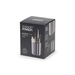 Joseph Joseph EasyStore Luxe Stainless Steel Small Toothbrush Caddy