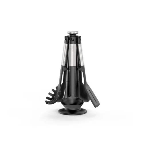 Joseph Joseph Elevate Stainless Steel & Silicone Utensil 5-Piece Carousel Set