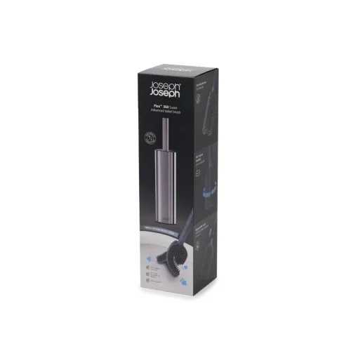 Joseph Joseph Flex 360 Luxe Toilet Brush - Stainless Steel