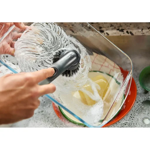 Joseph Joseph SinkTech Soap Dispensing Washing Up Brush with Steel Stand