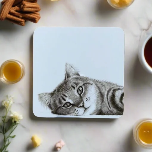 Katherine Sheard Coaster - Carter Cat