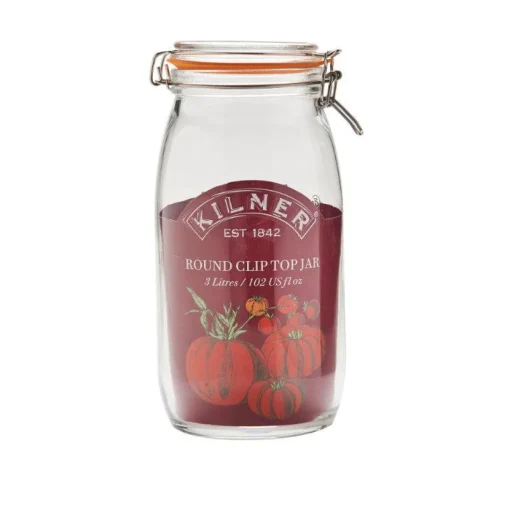 Kilner Glass Round Clip Top Storage Jar - 2 Litre
