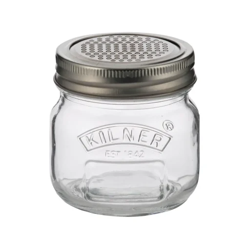 Kilner Glass Storage Jar with Grater Lid - 250ml