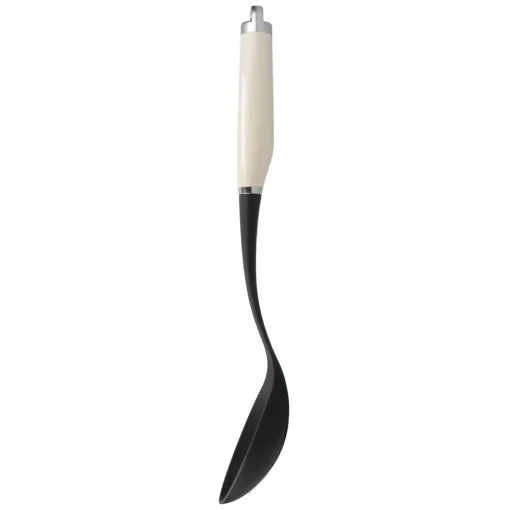 KitchenAid Utensils Plastic Slotted Spoon - Almond Cream