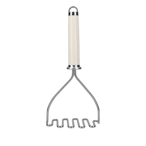 KitchenAid Utensils Stainless Steel Masher - Almond Cream