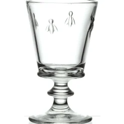 La Rochere Bee Embossed Stemmed Clear Goblet Wine Glass - 240ml