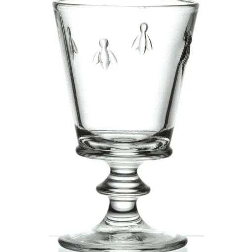 La Rochere Bee Embossed Stemmed Clear Goblet Wine Glass - 240ml