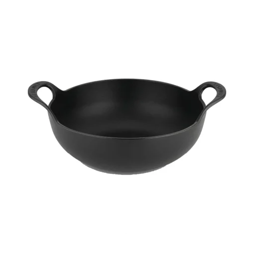 Le Creuset Cast Iron 24cm Balti Dish - Satin Black