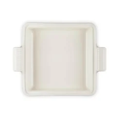 Le Creuset Heritage Stoneware 23cm Square Dish with Lid - Meringue