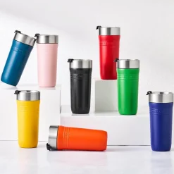 Le Creuset 'On The Go' 350ml Insulated Travel Mug - Satin Black