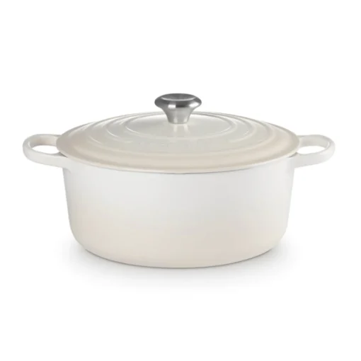 Le Creuset Signature Cast Iron 28cm Round Casserole - Meringue