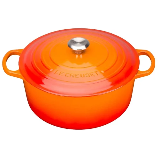 Le Creuset Signature Cast Iron 30cm Round Casserole - Volcanic