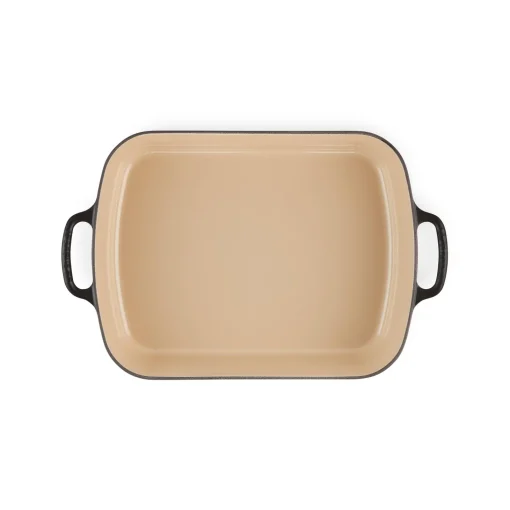 Le Creuset Signature Cast Iron 33cm Rectangular Roaster - Satin Black