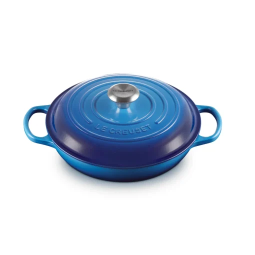 Le Creuset Signature Cast Iron 26cm Shallow Casserole - Azure