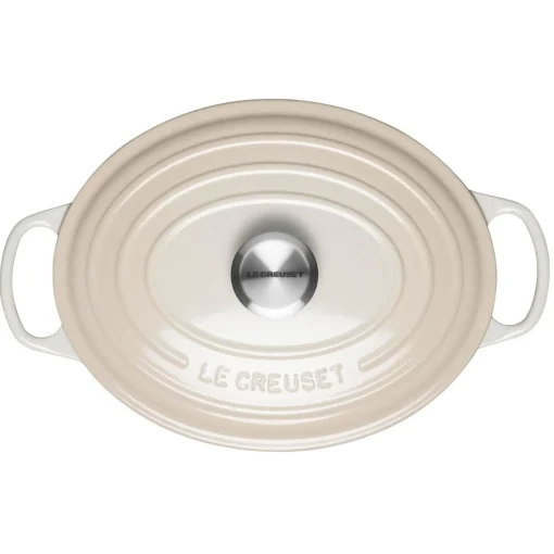 Le Creuset Signature Cast Iron 29cm Oval Casserole - Meringue