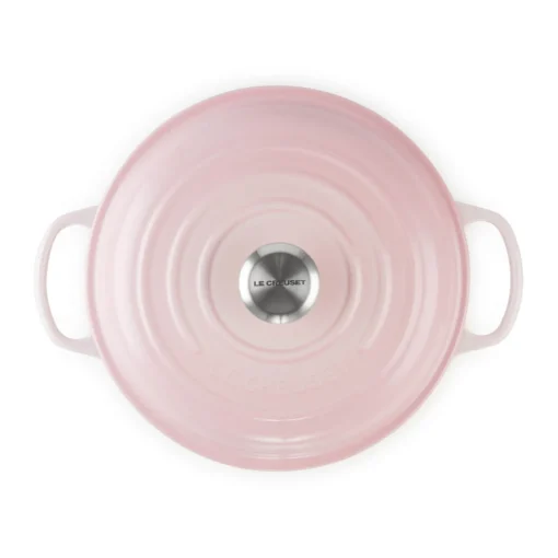 Le Creuset Signature Cast Iron 30cm Shallow Casserole - Shell Pink