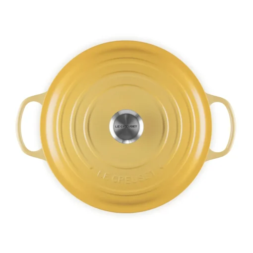 Le Creuset Signature Cast Iron 3 Piece Round Casserole Dish Set - Camomille