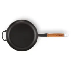 Le Creuset Signature Cast Iron 3 Piece Frying Pan & Saute Pan Set - Satin Black
