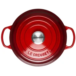 Le Creuset Signature Cast Iron 26cm Round Casserole - Cerise
