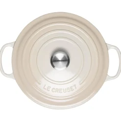 Le Creuset Signature Cast Iron 28cm Round Casserole - Meringue